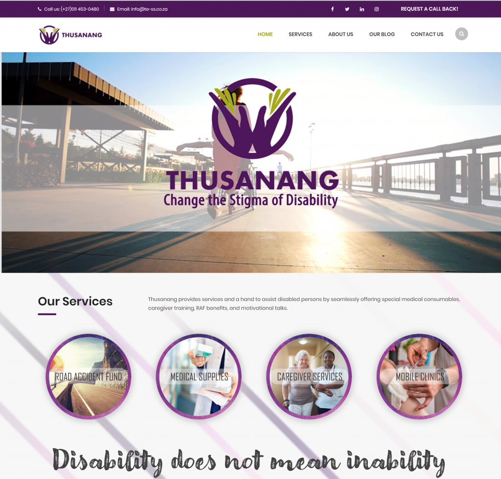 Thusanang Website